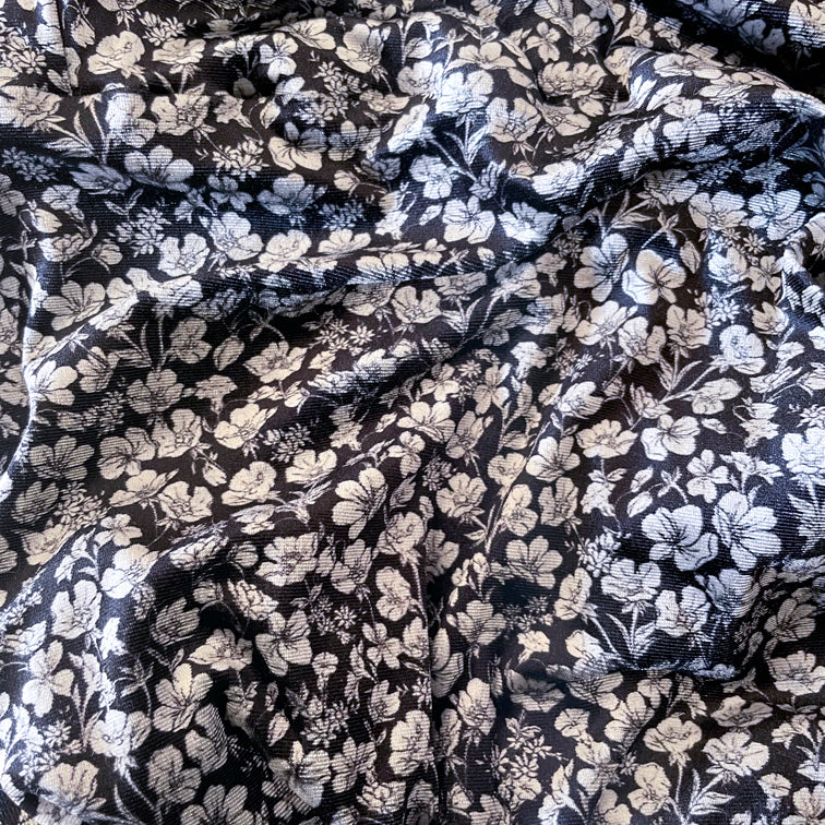 VESTID'OTA FLORS BLANQUES/NEGRES